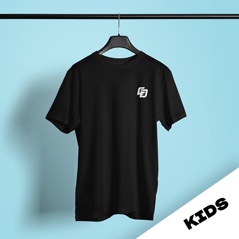 Kid T-shirt CFD Classique Noir – merch officiel Championnat de France de Drift