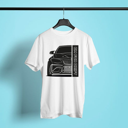 T-shirt BM Coupé Blanc – merch officiel Championnat de France de Drift