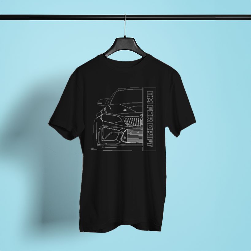 T-shirt BM Coupé Noir – merch officiel Championnat de France de Drift
