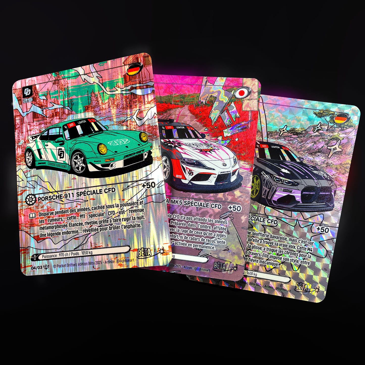 V3 Cartes holographiques